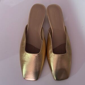 Elegant Gold Women's Mules